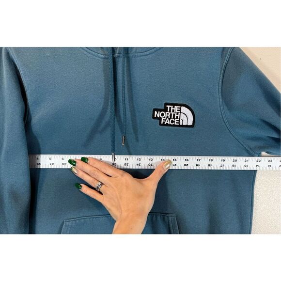 The North Face Patch Logo Kangaroo Hoodie Sweatshirt Women's Large - Picture 10 of 11